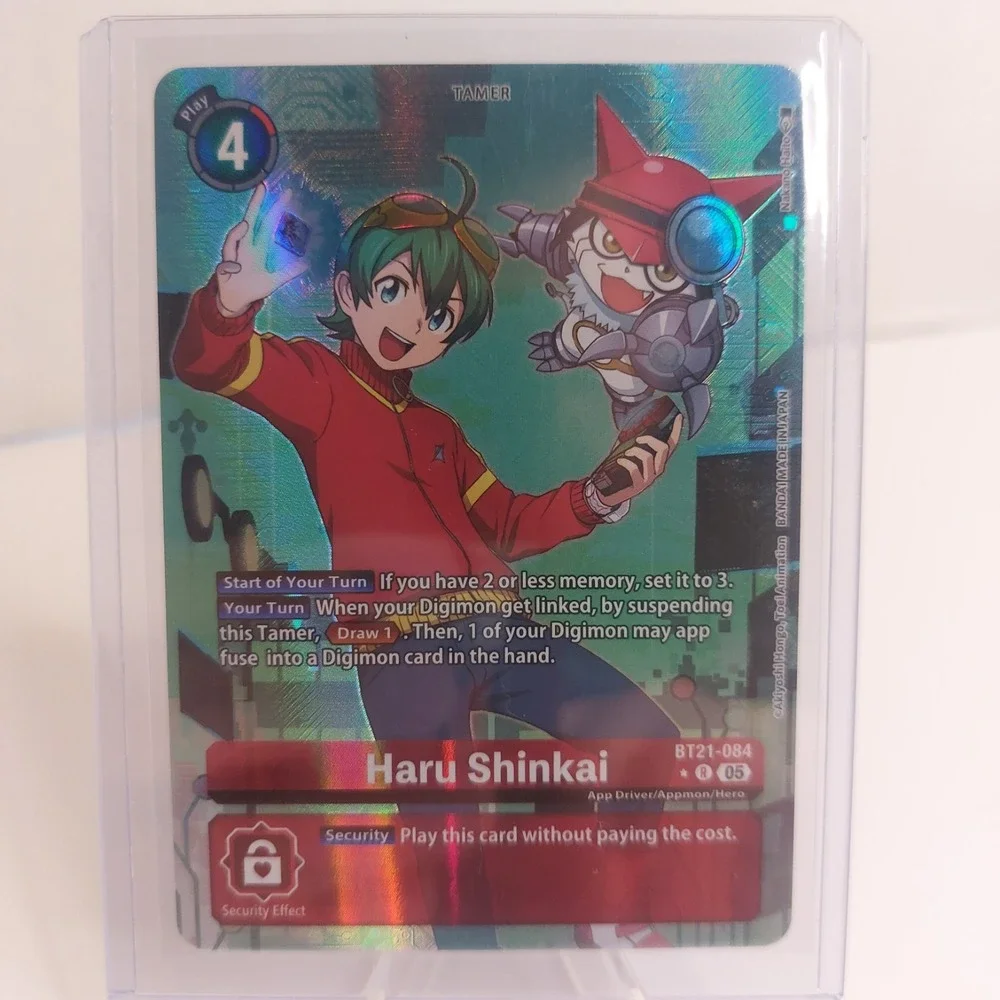 Digimon Card Game Haru Shinkai BT21-084 Alt Art Rare Foil Near Mint Tamer Card